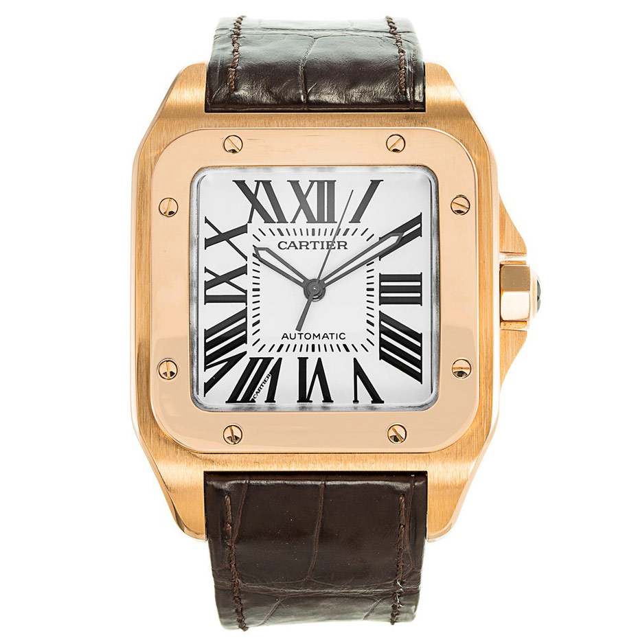 Reloj cartier santos 100 original online precio